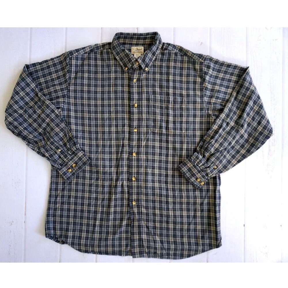 LL Bean Mens Button Down Shirt - Size L